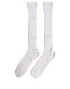 Dolce & Gabbana Men White Viscose Over The Calf Accessory Socks