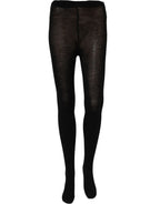 Dolce & Gabbana Black Wool Stretch Tights Stocking Accessory Socks