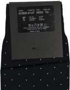 Dolce & Gabbana Men Black Cotton Polka Dot Over The Calf Socks