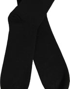 Dolce & Gabbana Men Black Cotton DG Logo Mid Calf Accessory Socks