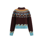 Alanui Bordeaux Wool Oves Aries Sweatshirt