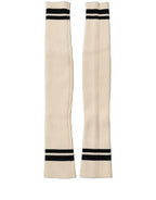 Dolce & Gabbana Cream Wool Thigh High Leg Warmer Accessory Socks
