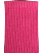 Dolce & Gabbana Pink Cotton Ribbed Mid Calf Women Accessory Socks
