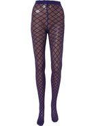 Dolce & Gabbana Purple Nylon Fishnet Pantyhose Stockings Socks