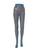 Dolce & Gabbana Light Blue Nylon Fishnet Pantyhose Stockings Socks
