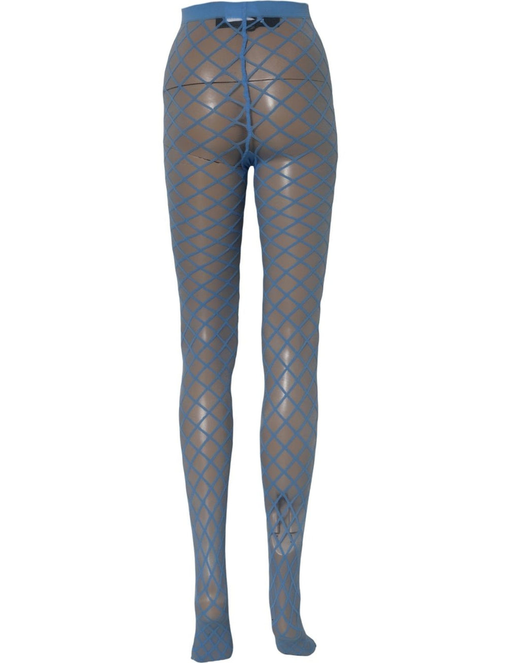 Dolce & Gabbana Light Blue Nylon Fishnet Pantyhose Stockings Socks