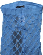 Dolce & Gabbana Light Blue Nylon Fishnet Pantyhose Stockings Socks