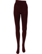 Dolce & Gabbana Burgundy Nylon Fishnet Pantyhose Stockings Socks