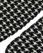 Dolce & Gabbana Black White Houndstooth Ankle Length Socks
