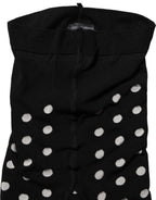 Dolce & Gabbana Black Polka Dot Fishnet Pantyhose Stockings Socks