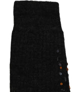 Dolce & Gabbana Dark Gray Sequined Wool Knee High Accessory Socks