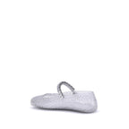 Jimmy Choo White Polyurethane Ballet Flats