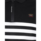 Paul & Shark Black Cotton Polo Shirt