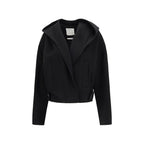 Max Mara Black Wool Oves Aries Full-Length Jacket