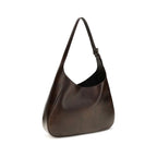 Prada Brown Calf Leather Bos Taurus Shoulder Bag