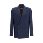 Vivienne Westwood Blue Wool Oves Aries Full-Length Jacket
