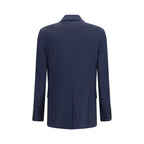 Vivienne Westwood Blue Wool Oves Aries Full-Length Jacket