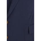 Vivienne Westwood Blue Wool Oves Aries Full-Length Jacket
