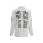 Max Mara White Silk Dress Shirt
