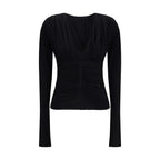 Max Mara Black Viscose Dress Shirt