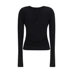 Max Mara Black Viscose Dress Shirt