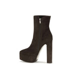 LE SILLA Brown Suede Leather Ankle Boots