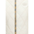 Burberry White Polyester Sleeveless Jacket