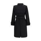 Burberry Black Cotton Coat