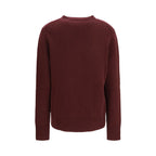 Burberry Bordeaux Wool Oves Aries Sweatshirt