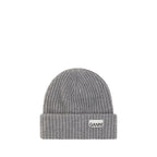 Ganni Gray Wool Oves Aries Beanie