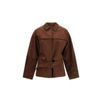 Fabiana Filippi Brown Cotton Full-Length Jacket