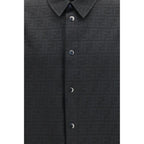 Fendi Black Polyester Pattern Shirt