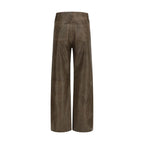 Golden Goose Brown Leather Pants