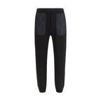 Moncler Black Cotton Athletic Pants
