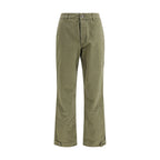 Off-White Bicolor Cotton Casual Pants