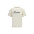 Palm Angels Beige Cotton T-Shirt