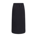 RIER Black Wool Oves Aries Midi Skirt