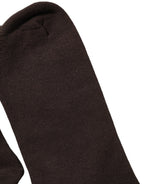 Dolce & Gabbana Dark Brown Cotton Over The Calf Accessory Socks