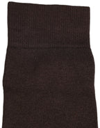 Dolce & Gabbana Dark Brown Cotton Over The Calf Accessory Socks