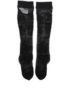 Dolce & Gabbana Black Floral Nylon Stretch Over The Calf Socks