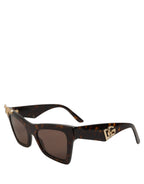 Dolce & Gabbana Brown DG4434 Accent Havana Acetate Frame Sunglasses