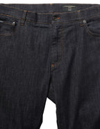Dolce & Gabbana Dark Gray Cotton Slim Fit Men Denim Jeans