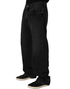 Dolce & Gabbana Dark Gray Cotton WideLeg Oversize Denim Jeans