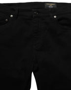 Dolce & Gabbana Black Cotton Stretch Skinny Denim Trouser Jeans