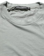 Dolce & Gabbana Green Cotton Short Sleeve Crew Neck T-shirt