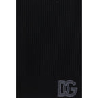 Dolce & Gabbana Black Wool Oves Aries Scarf