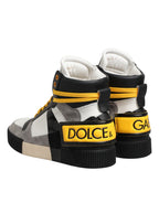 Dolce & Gabbana Multicolor Calf High Top Sneakers Shoes