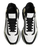 Dolce & Gabbana White Black Daymaster Two Tone Sneaker Shoes