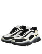 Dolce & Gabbana White Black Daymaster Two Tone Sneaker Shoes