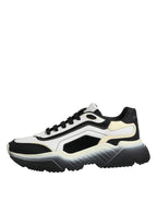 Dolce & Gabbana White Black Daymaster Two Tone Sneaker Shoes